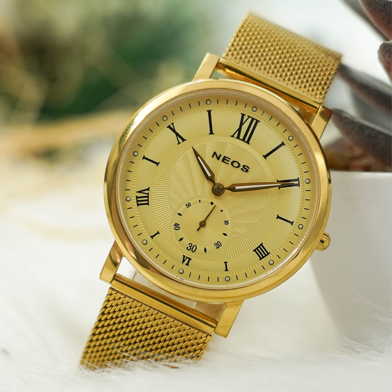 Đồng Hồ Nam Dây Lưới Neos N-40675G Sapphire