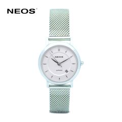 Đồng Hồ Nữ Đẹp Dây Lưới Neos N-40676L Sapphire Bảo Hành Chính Hãng