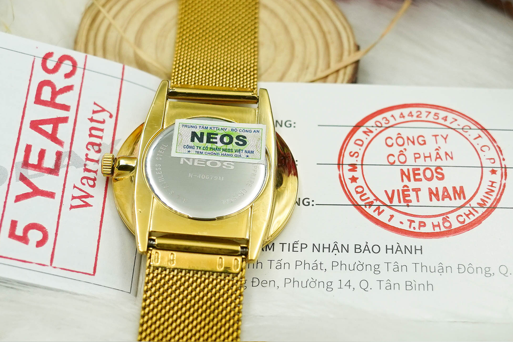 Đồng Hồ Đôi Dây Lưới Neos N-40679 Sapphire Bảo Hành Chính Hãng 5 Năm