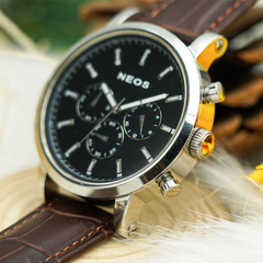 Đồng Hồ Nam Chronograph 6 Kim Neos N-40680M Sapphire Bảo Hành Chính Hãng 5 Năm