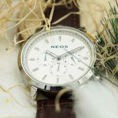 Đồng Hồ Nam Chronograph 6 Kim Neos N-40680M Sapphire Bảo Hành Chính Hãng 5 Năm
