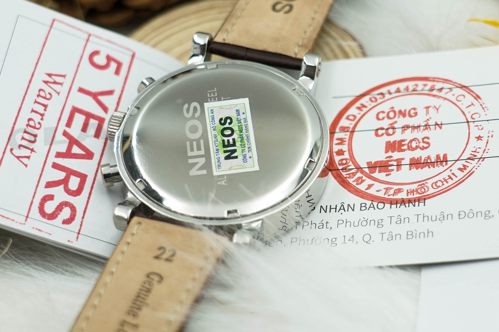 Đồng Hồ Nam Chronograph 6 Kim Neos N-40680M Sapphire Bảo Hành Chính Hãng 5 Năm