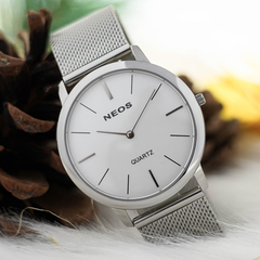 Đồng Hồ Đeo Tay Nam Neos N-40689M Dây Lưới Vàng Chính Hãng