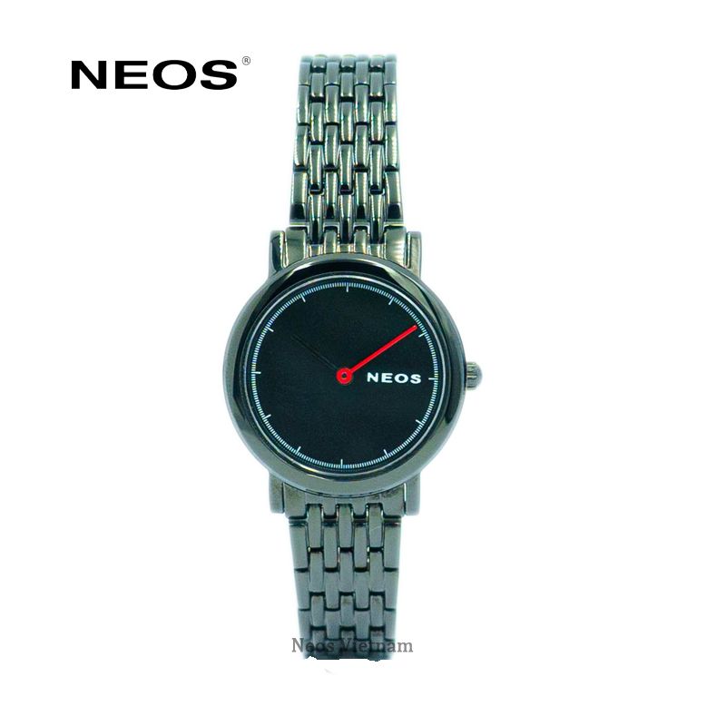 Đồng Hồ Nữ Neos N-40707L Full Đen Sapphire Chính Hãng