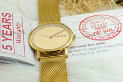 Đồng Hồ Đeo Tay Nam Neos N-40707M Sapphire Dây Lưới Bảo Hành 1 Đổi 1