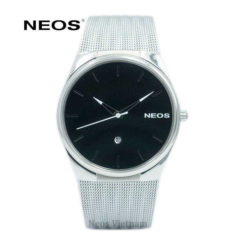 Đồng Hồ Nam Đẹp Neos N-40713M Sapphire Dây Lưới