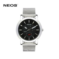 Đồng Hồ Chính Hãng Neos N-40722M Nam Dây Thép Lưới