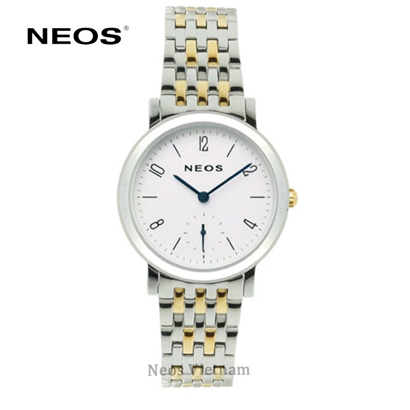 Đồng Hồ Nữ Giá Rẻ Neos N-40728L Sapphire Dây Thép Vàng