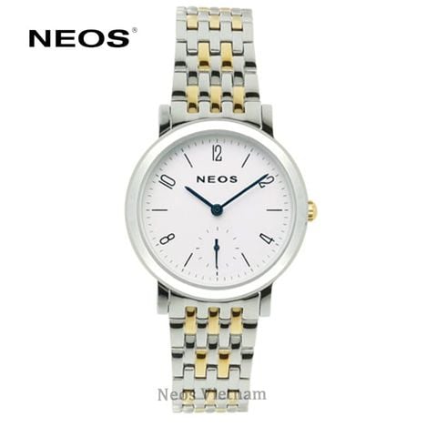 Đồng Hồ Nữ Giá Rẻ Neos N-40728L Sapphire Dây Thép Vàng