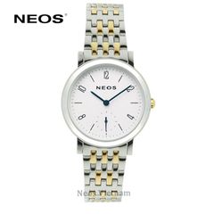 Đồng Hồ Nữ Giá Rẻ Neos N-40728L Sapphire Dây Thép Vàng