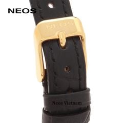 Đồng Hồ Dây Da Nữ Neos N-40674L Sapphire Mặt Vuông