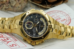 Đồng Hồ Nam Chronograph 6 Kim 3 Cốt Neos N-50516M Sapphire Dây Thép