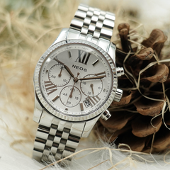 Đồng Hồ Nam Chronograph 6 Kim Neos N-50547M Sapphire Bảo Hành Chính Hãng 5 Năm