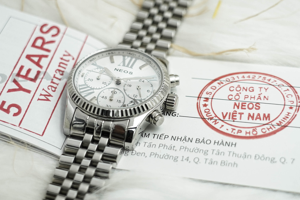 Đồng Hồ Nam Chronograph 6 Kim Neos N-50547M Sapphire Bảo Hành Chính Hãng 5 Năm