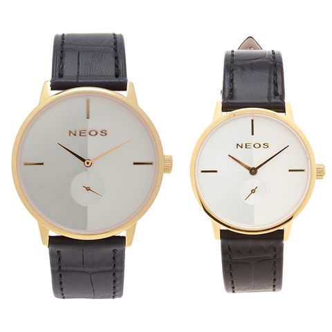 Đồng hồ Neos N-40679 Cặp Tình Nhân Dây Da