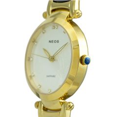 Đồng hồ Nữ Đẹp Neos N-20692L Sapphire Dây Sứ Chính Hãng