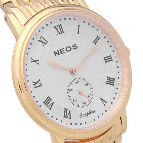 Đồng Hồ Neos N-30851 Cặp Tình Nhân Dây Thép Vàng