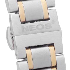 Đồng Hồ Cặp Neos N-30869 Dây Thép Bạc Phối Vàng