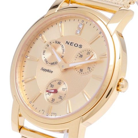 Đồng Hồ Nam Dây Thép Neos N-40642M Sapphire Chính Hãng