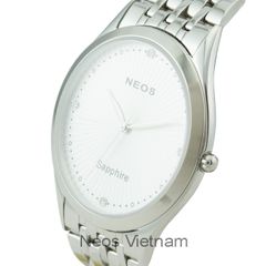 Đồng Hồ Nam Neos N-40663M Sapphire Dây Thép Bạc