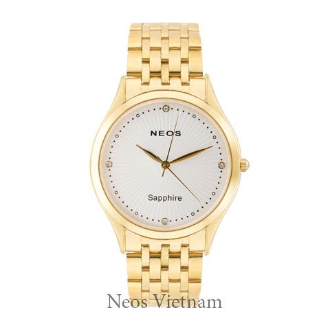 Đồng Hồ Nam Đẹp Neos N-40663M Sapphire Dây Thép Vàng