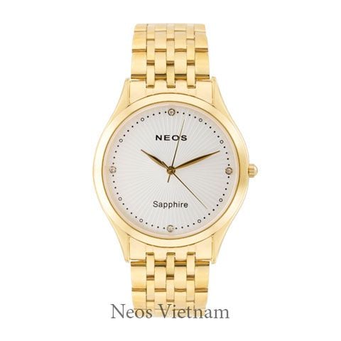 Đồng Hồ Nam Đẹp Neos N-40663M Sapphire Dây Thép Vàng