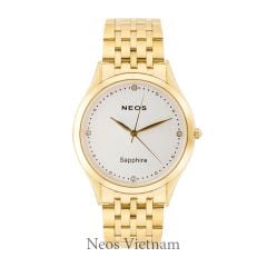 Đồng Hồ Nam Đẹp Neos N-40663M Sapphire Dây Thép Vàng