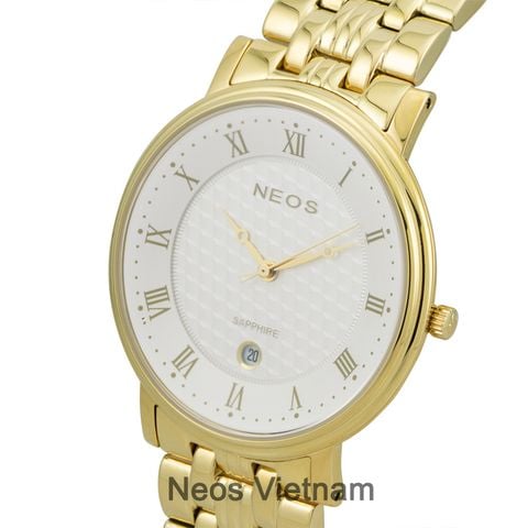 Đồng Hồ Neos N-30917M Nam Dây Thép Vàng Chính Hãng