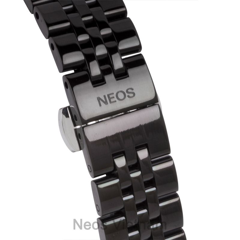 Đồng Hồ Nữ Neos N-30923L Sapphire Full Đen