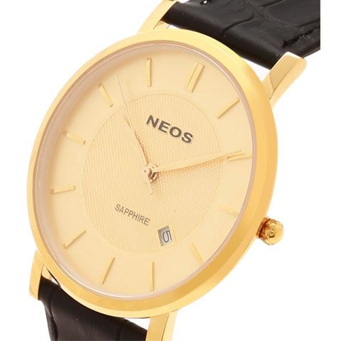 Đồng Hồ Dây Da Đôi Neos N-40676 Sapphire Chính Hãng