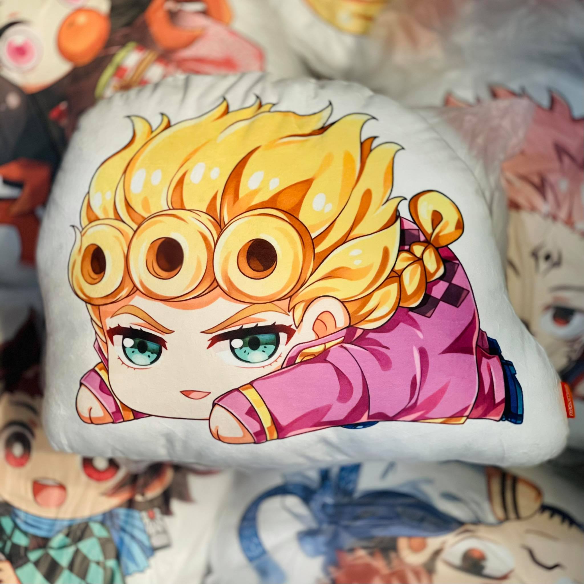 GỐI ÔM Giorno Giovanna JOJOS Golden Wind Joker Face Shop #27 GỐI ÔM Giorno Giovanna JOJOS Golden Wind Joker Face Shop