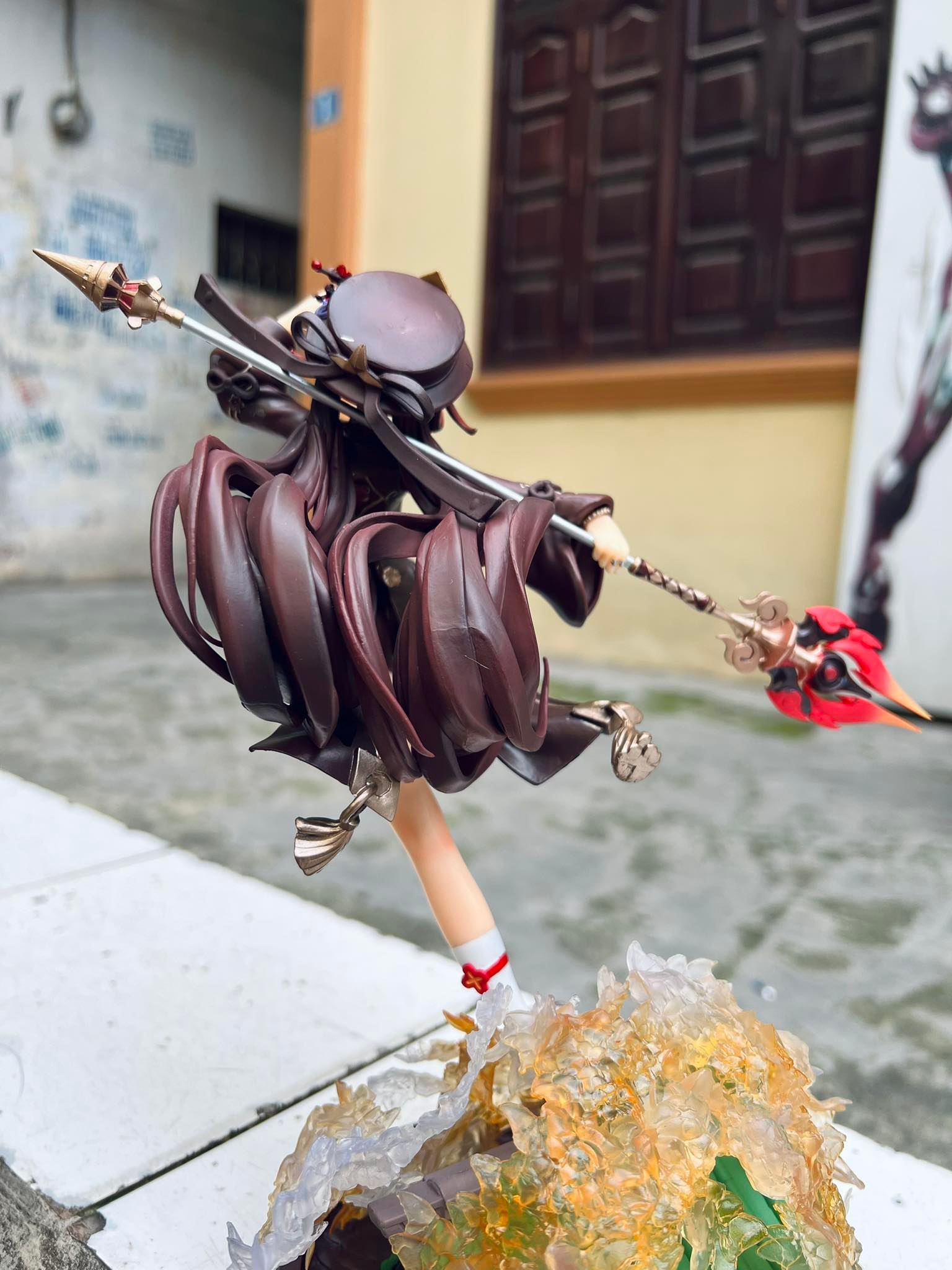 Mô Hình Genshin Impact Hu Tao chiến đấu siêu đẹp  cao 18cm  nặng 180 gram   Figure Genshin Impact  Có Hộp màu