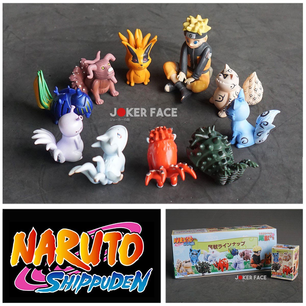 Bộ 11 nhân vật naruto và vĩ thú  Set 11 Naruto