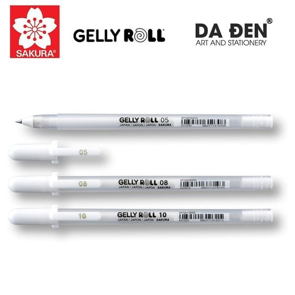 Bút Trắng Gelly Roll SAKURA 05|08|10 Nhật Bản