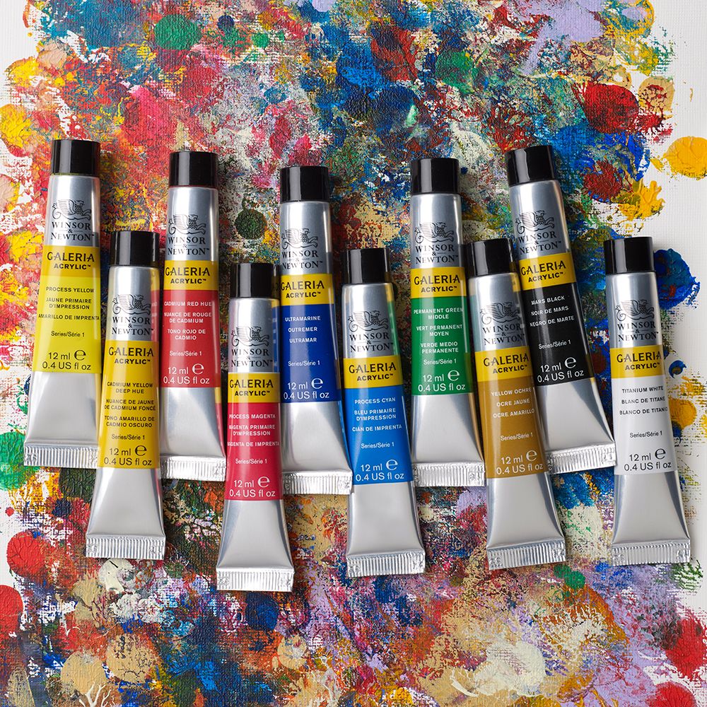 Màu Galeria Acrylic Paint 10 x 12ml Winsor & Newton