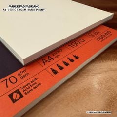 [DA ĐEN] Sổ Marker Pad A4 của hãng Fabriano cao cấp chống lem marker