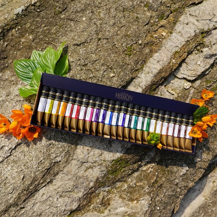 Bộ Màu Nước Mijello Mission Gold Artist 24 Màu x 7ML (MWC-7024)