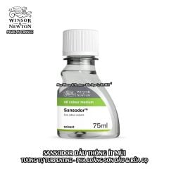 [DA ĐEN] Sansodor (Low Odour Solvent) - Dầu Thông Ít Mùi của Winsor & Newton