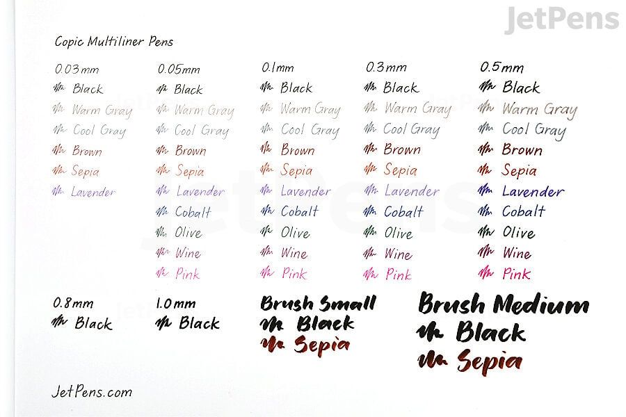 Bút Line Kháng Nước - Kháng Cồn Copic Multiliner - Wine