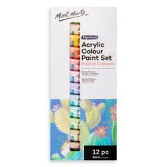 Màu Acrylic Pastel Mont Marte 12 màu x 36ml