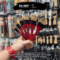 [DA ĐEN ] Cọ Bản Sunway Cao Cấp Lưỡi Mèo Mix Lông Cáo & Chồn S Fox Sable