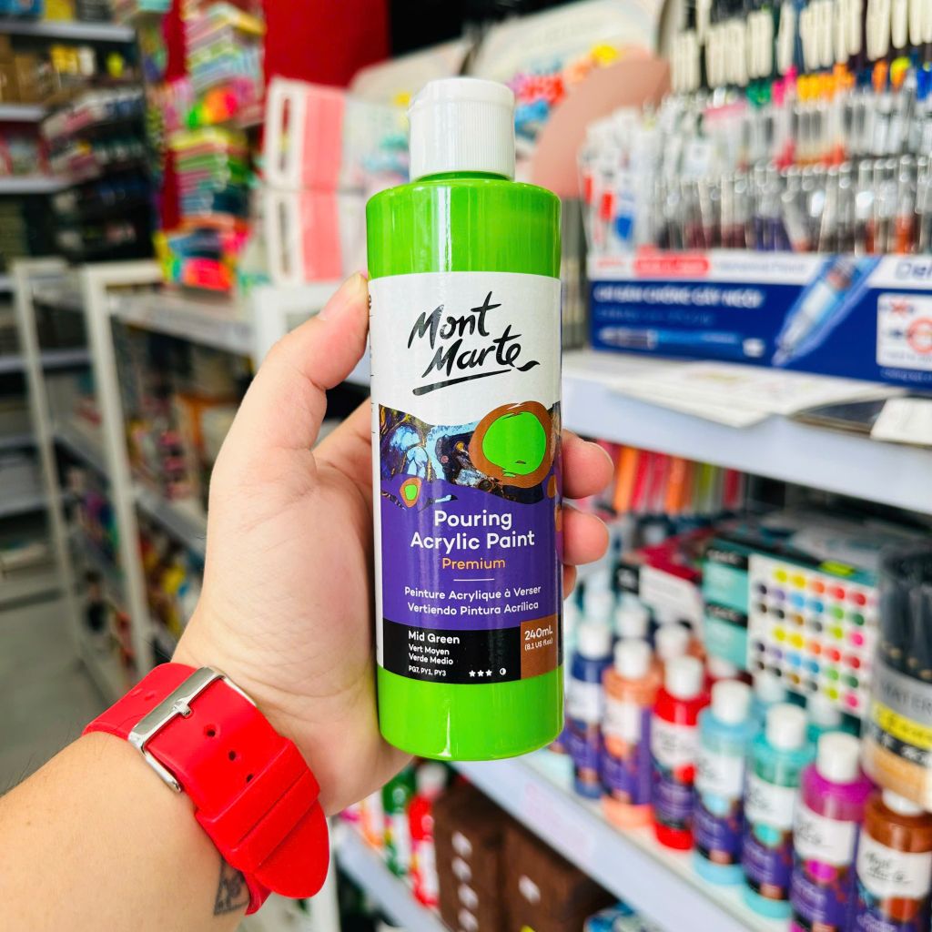 [DA ĐEN] Acrylic Đổ Mont Marte - Pouring Acrylic Premium Mont Marte 240ml