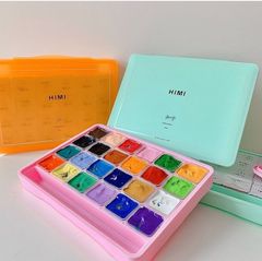 Màu Gouache Himi Thạch 18/24/56 Màu Hộp Nhựa