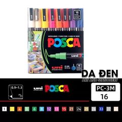 [DA ĐEN] Bộ Bút Vẽ Cao Cấp Uni Posca 1M 3M 5M