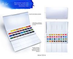 Màu Nước White Nights 36 Màu Hộp Nhựa