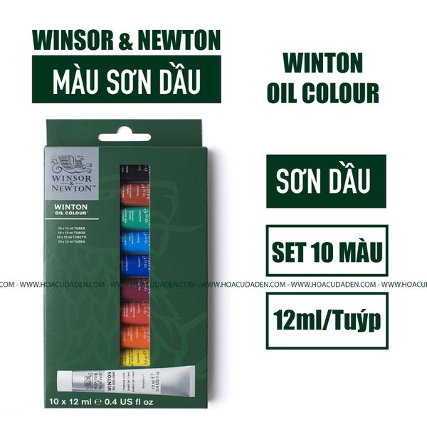 Màu Winton Oil Colour 10 x 12ml Winsor & Newton Sơn Dầu