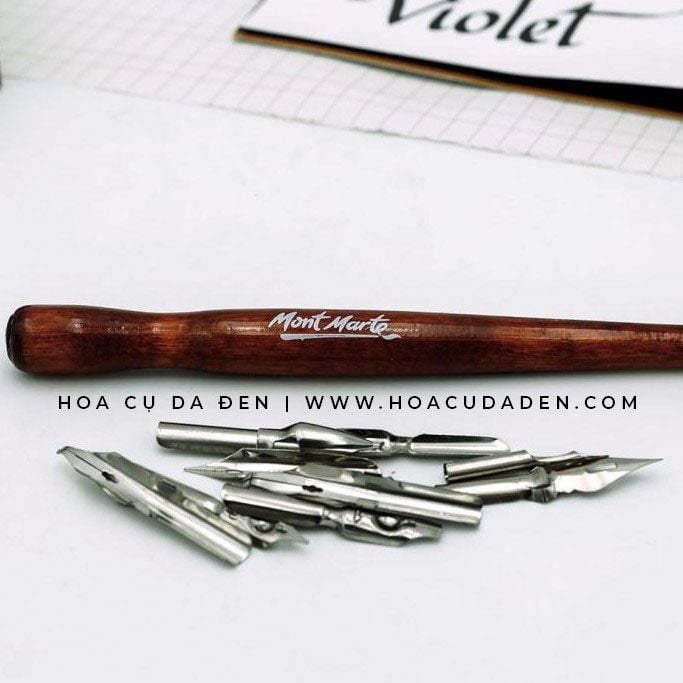 [DA ĐEN] Bộ Bút Sắt Signature Calligraphy Mont Marte 9 Ngòi