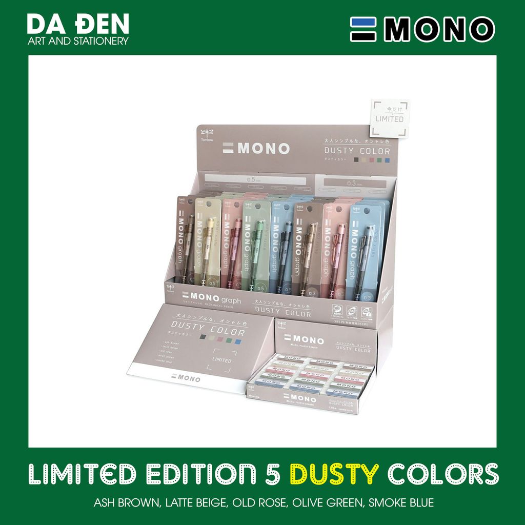 [DA ĐEN] Chì Tombow Mono Dusty Color Limited 2022 - Latte Beige