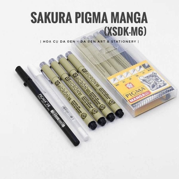 Bộ 6 Bút Vẽ Manga Sakura Pigma (XSDK-M6)