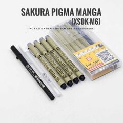 Bộ 6 Bút Vẽ Manga Sakura Pigma (XSDK-M6)